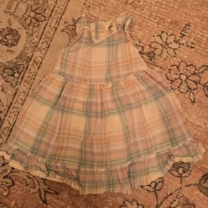 Baby B’gosh Girls Plaid Dress w/ Bloomers Pastel Plaid Size 6M